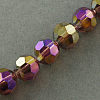 Electroplate Glass Beads Strands EGLA-R016-6mm-13-2