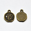 Antique Bronze Plated Alloy Rhinestone Charms LS-ALRI-J152-Q-NF-1