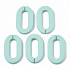 Opaque Spray Painted Acrylic Linking Rings X-OACR-N009-002A-A04-1