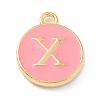 Golden Plated Alloy Enamel Charms ENAM-Q437-14X-1