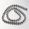 Electroplate Non-magnetic Synthetic Hematite Bead Strands G-F300-31A-01-2