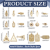 12Pcs 6 Styles Brass Pendants KK-ME0001-23-2