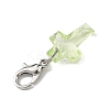 Transparent Acrylic Cross Pendant Decorations HJEW-JM04493-02-5