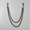 Alloy Double Layer Trousers Chain HJEW-WH20071-004B-1