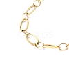 304 Stainless Steel Oval Link Chain Necklaces NJEW-Q013-09G-01-2