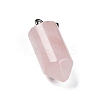 Natural Rose Quartz Pointed Pendants G-E596-02P-05-2