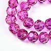 Baking Paint Transparent Glass Beads Strands LS-DGLA-A035-T10mm-A03-4