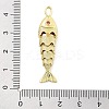 Fish Rack Plating Brass Micro Pave Cubic Zirconia Pendants X-KK-Z071-72B-01G-3
