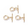 Brass Toggle Clasps KK-G381-01G-2