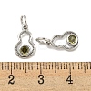 Brass Micro Pave Cubic Zirconia Pendants KK-P275-34P-3