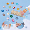 96Pcs 16 Colors Flower Computerized Embroidery Cloth Iron On Patches PATC-AR0001-17-3