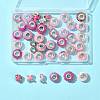 40Pcs 20 Styles Resin & Glass European Beads RPDL-FS0001-04-7
