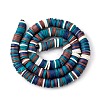Handmade Polymer Clay Beads Strands CLAY-R089-8mm-T017-7