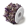 Handmade Natural Amethyst Chip Beaded Chains CHC-F020-02G-06-3
