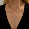 Real 18K Gold Plated 201 Stainless Steel Pendant Necklaces CP2918-4-1