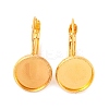 Brass Leverback Earring Findings KK-C1244-NRG-2