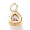 PVD Vacuum Plating 304 Stainless Steel Cubic Zirconia Pendant X-ZIRC-P080-A09-2