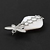 Natural White Shell Pendants SSHEL-C010-03P-4
