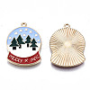 Eco-Friendly Alloy Enamel Pendants LS-X-ENAM-Q437-065-NR-2