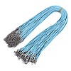 Waxed Cotton Cord Necklace Making MAK-S034-009-1