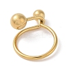 Ion Plating(IP) 304 Stainless Steel Finger Rings for Women RJEW-G315-06G-3