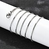 Non-Tarnish 304 Stainless Steel Square Snake Chain Necklaces X-NJEW-L173-005-P-2