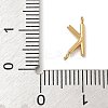 304 Stainless Steel Letter Connector Charms LS-STAS-M108-01G-11-3