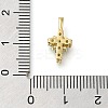 Brass Pave Clear Cubic Zirconia Pendants KK-M101-01G-05-3