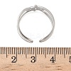 304 Stainless Steel Open Cuff Rings for Women RJEW-A079-04B-P-5