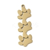 304 Stainless Steel Pendants STAS-E501-01G-03-1