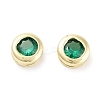 Brass with Single Cubic Zirconia Slide Charms LS-KK-C051-27G-02-1