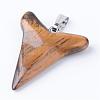 Natural Tiger Eye Pendants G-R389-07-1