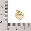 Rack Plating Brass Micro Pave Cubic Zirconia Pendants ZIRC-F142-14B-G-3