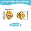 100Pcs Tibetan Style Alloy Beads TIBEB-GO0001-11-2