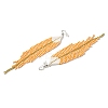 Bohemia Woven Glass Seed Bead Dangle Earrings EJEW-A046-04C-2