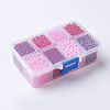 1 Box Mixed 6/0 Glass Seed Beads Round  Loose Spacer Beads SEED-X0050-4mm-03-3