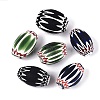 Handmade Millefiori Glass Barrel Beads LA-N002-34-1