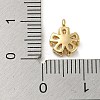 Brass with Clear Cubic Zirconia Charms KK-G478-02A-KCG-3
