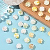 40Pcs 4 Colors Shell Shape Handmade Porcelain Beads PORC-YW0001-20-5