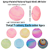 42Pcs 7 Colors Spray Painted Natural Capiz Shell Pendants SSHEL-SC0001-44-2