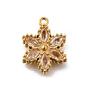 304 Stainless Steel Micro Pave Cubic Zirconia Pendants Charms STAS-K256-27G-02-1