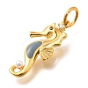 Brass Micro Pave Cubic Zirconia Pendants KK-U061-19A-G-2