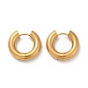 202 Stainless Steel Polishing Hoop Earrings EJEW-M106-02G-03-4