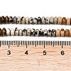 Natural Tiger Eye & Green Spot Jasper & Red Aventurine & Blue Spot Jasper & Dalmatian Jasper & Red Netstone & Picture Jasper Beads Strands G-Z135-C06-2x4mm-6