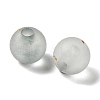 Frosted Transparent Acrylic Beads OACR-F013-13F-2