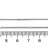 2mm Rack Plating Brass Curb Chain Necklaces for Women Men MAK-L044-24P-5