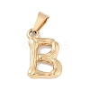 304 Stainless Steel Pendants STAS-F235-01G-B-1