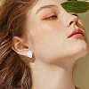 200Pcs 2 Color 304 Stainless Steel Stud Earring Findings STAS-SP0001-50-6
