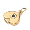304 Stainless Steel Enamel Pendants SA-CBA4D1F-04G-B-2