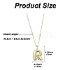 1Pc Initial Letter Brass Pendant Necklaces NJEW-YW0001-24R-2